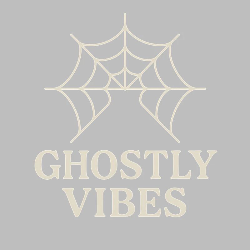 Spider web design with ghostly vibes
