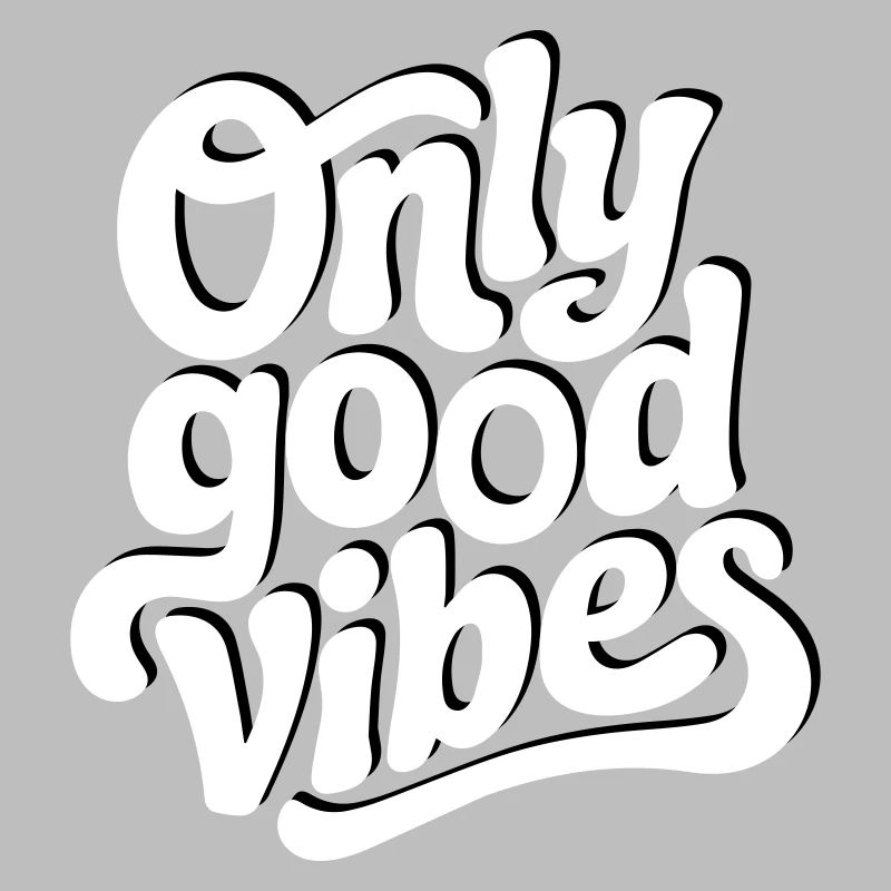 Conception de lettrage à la main Positive Vibes