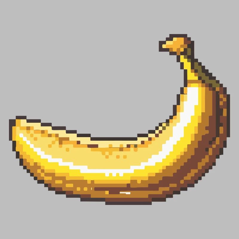 Pixel Banane Rétro Pixel Art