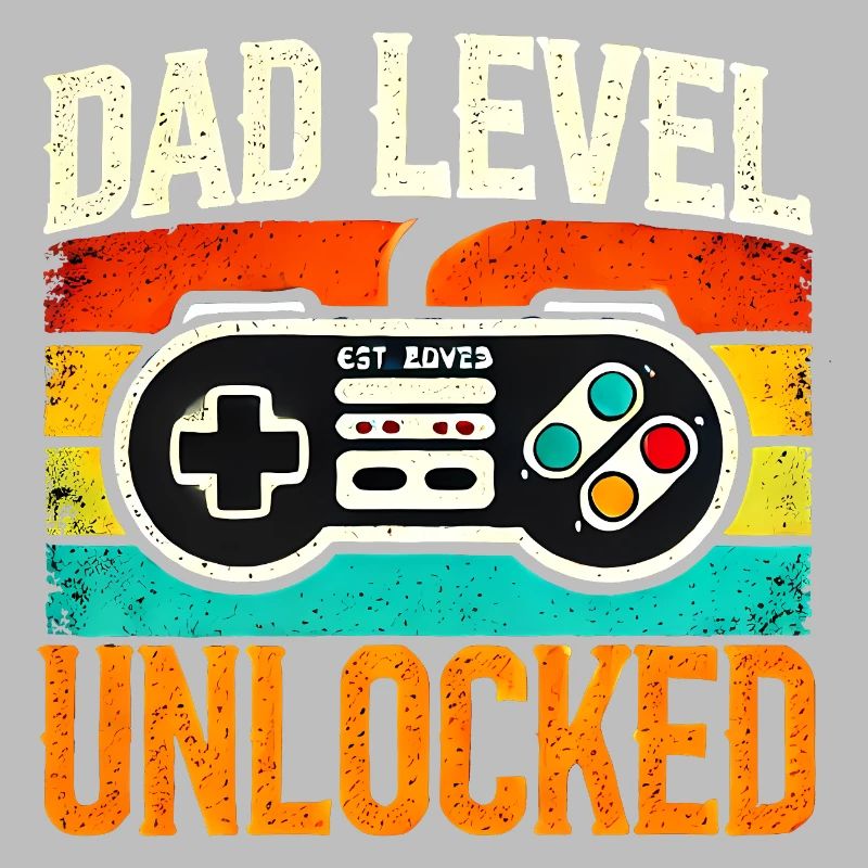 Dad Level Unlocked Retro Controller, Fathers 