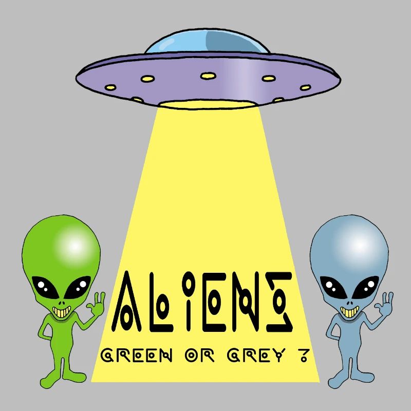 Grün oder grau außerirdisch?