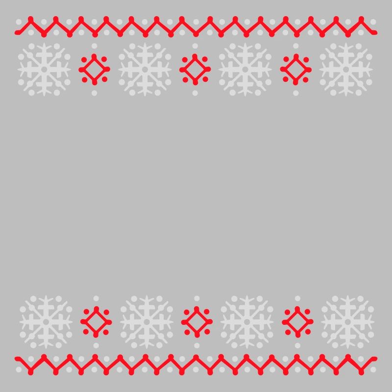 Ugly Sweater Christmas Pattern Snowflakes Cool