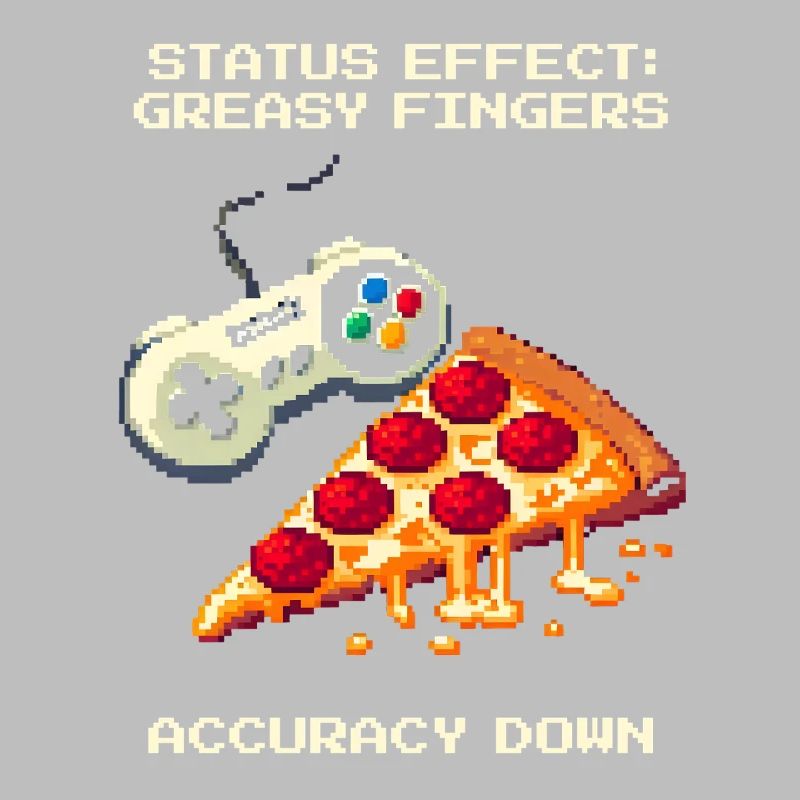 Status Effect: Greasy Fingers | Pizza Aim Humor