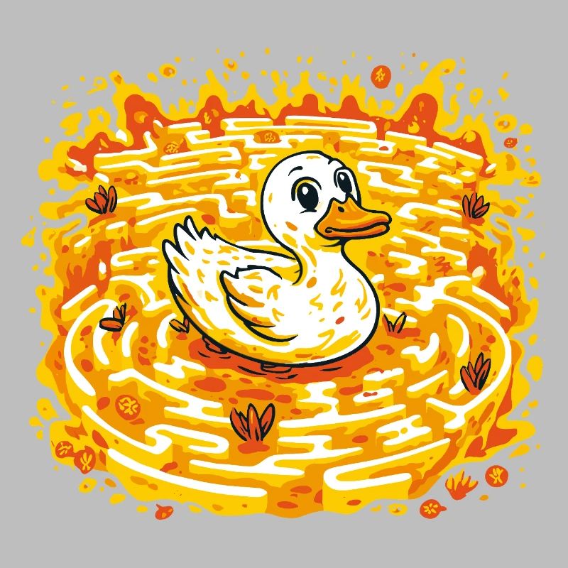 Canard d’Or dans le lac Burning