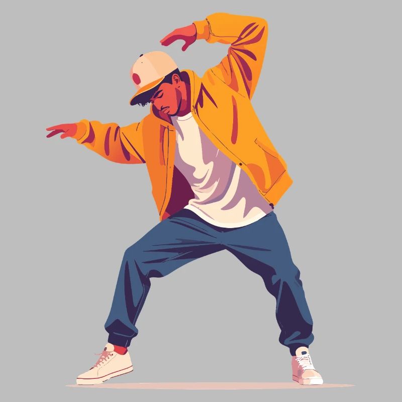Breakdance Pose Tänzer Person Style Tanzen Motiv
