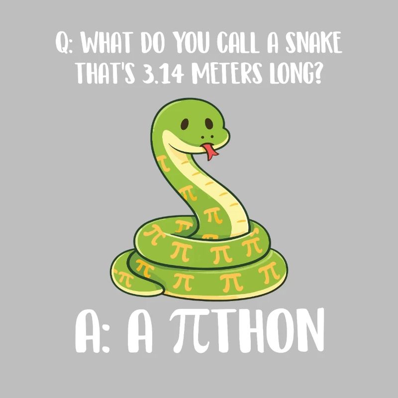 Blague sur le python de Pi Day de 3,14 mètres de long