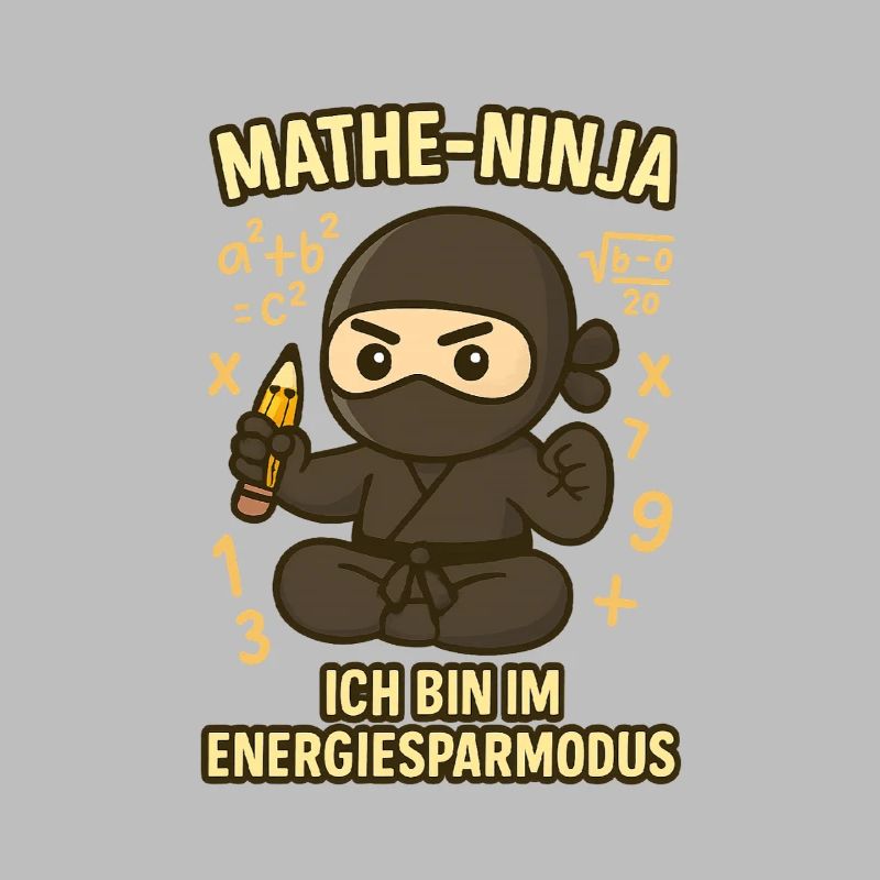 Ninja drôle de maths pour professeur de maths