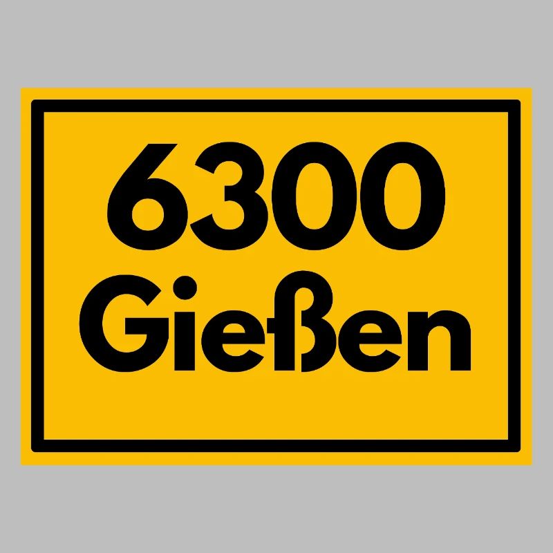 OLD POSTCODE ZIP CODE RETRO 6300 GIESSEN
