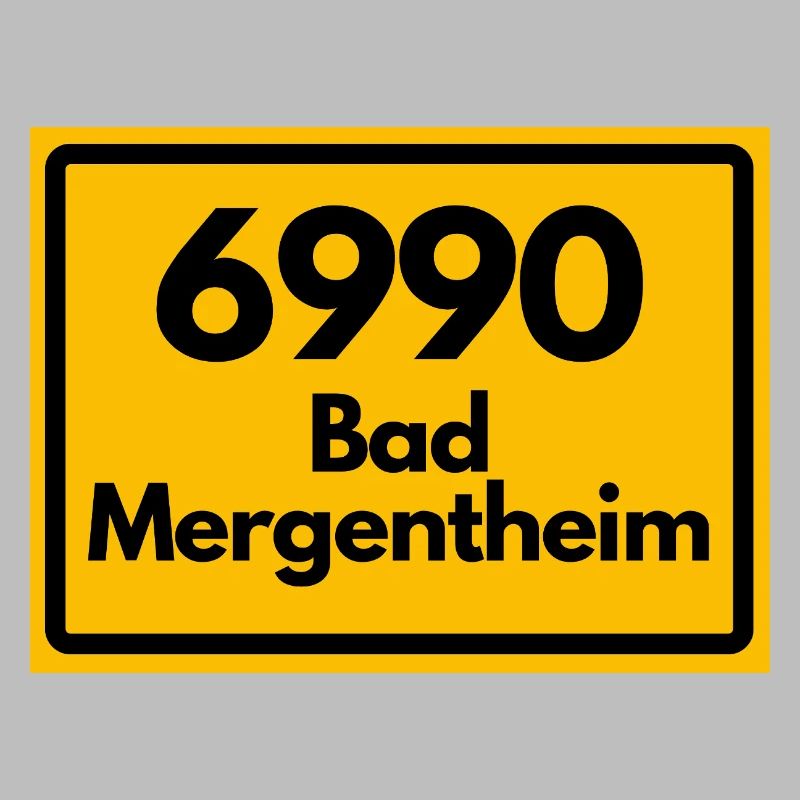 ANCIEN CODE POSTAL RETRO 6990 BAD MERGENTHEIM