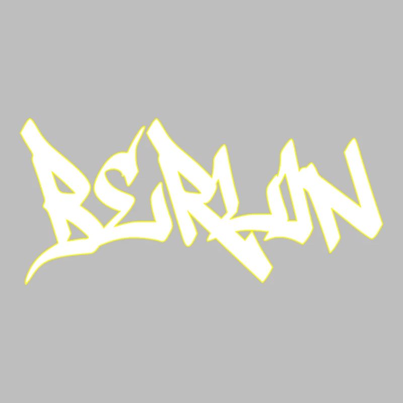 Lettrage marron graffiti de Berlin