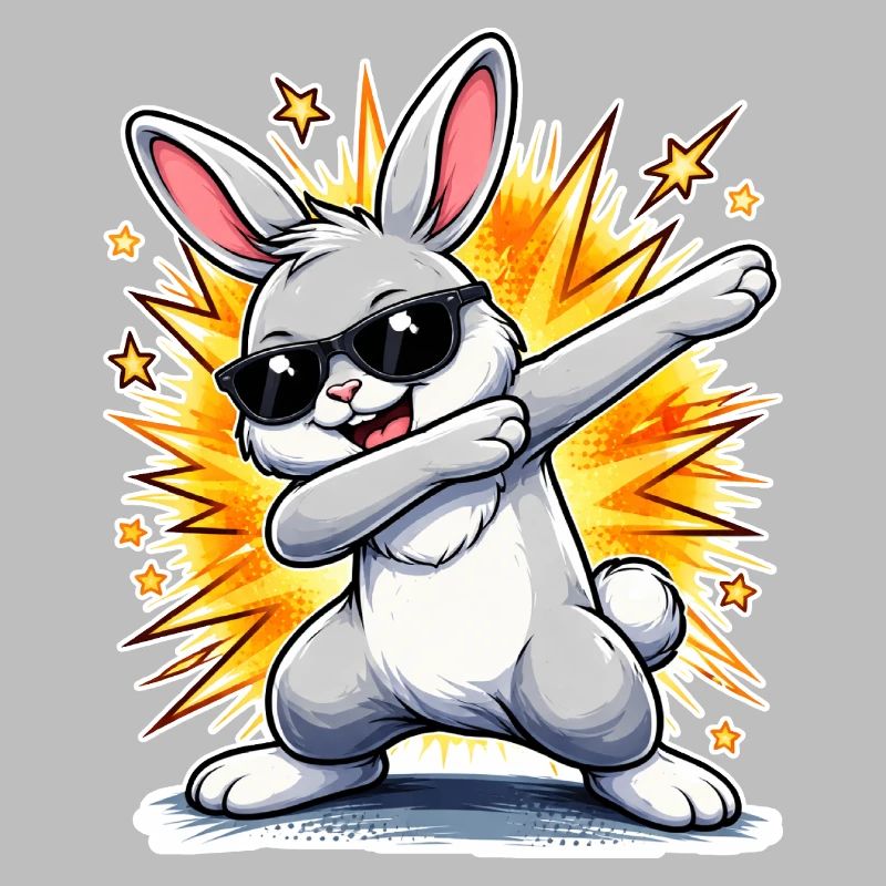 Lapin à tamponner