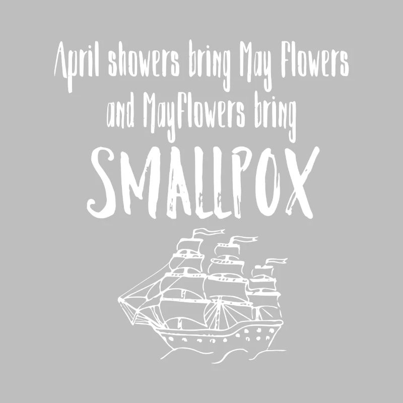Mayflower Pocken-Satirisches Schiffsabschlag