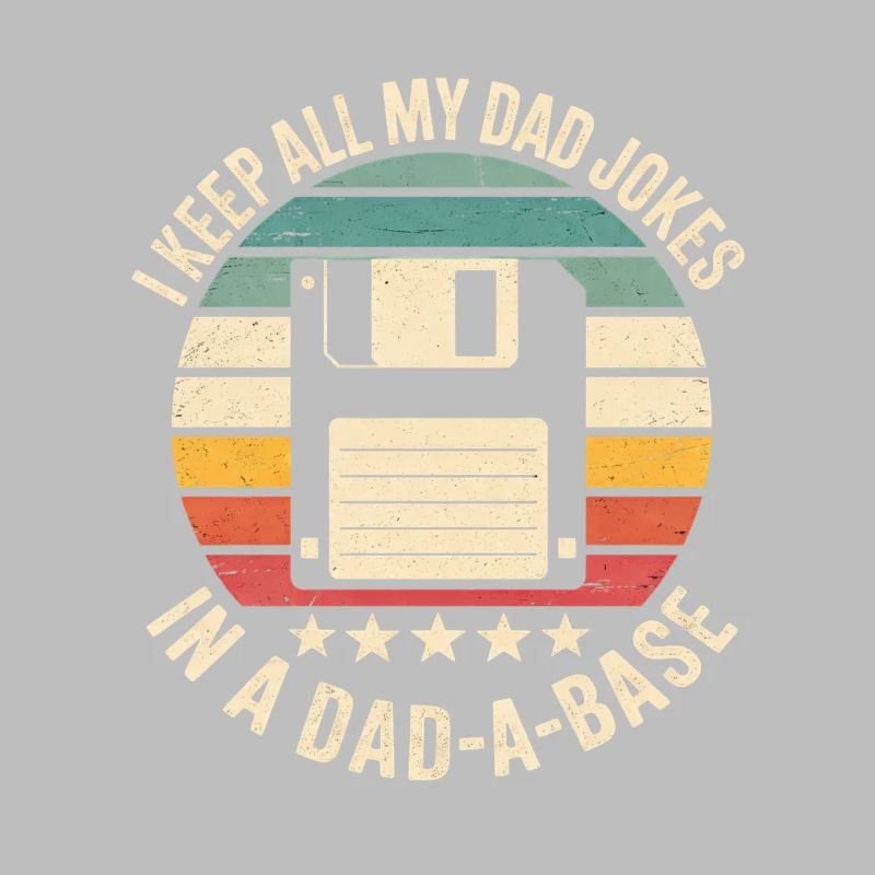 Retro Floppy Disk Humor Dad Jokes Database Database
