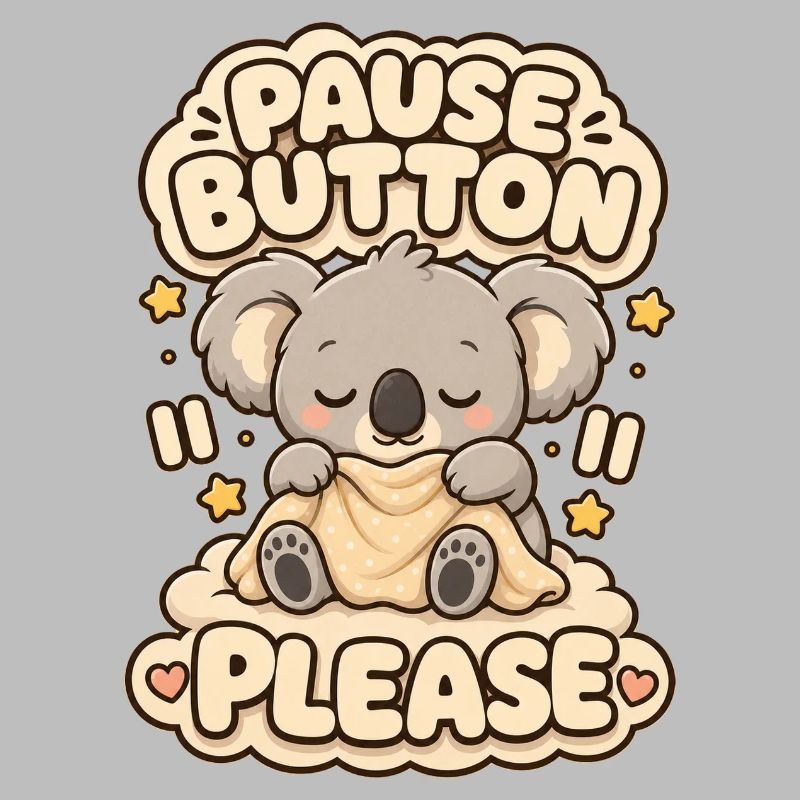 Pause Button Please Koala