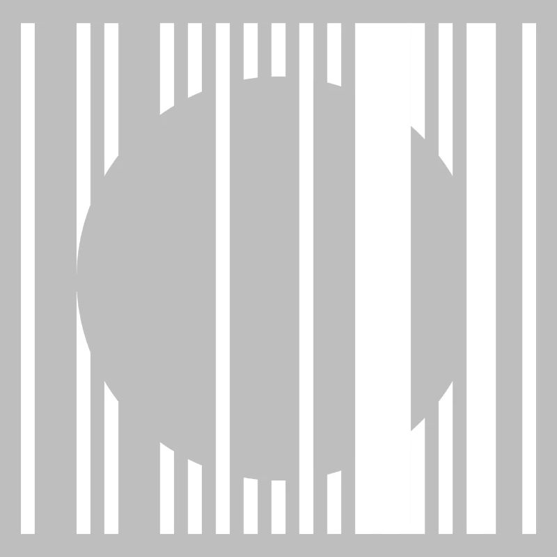 Vertical Stripe Circle