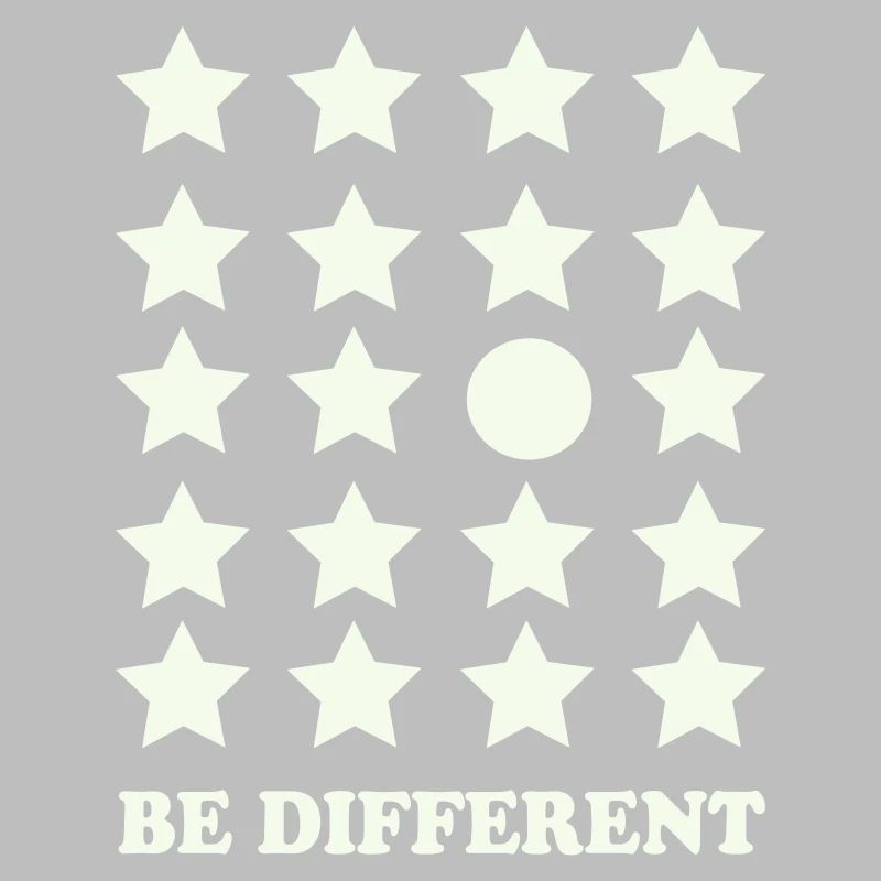 Be Different Star Grid Circle