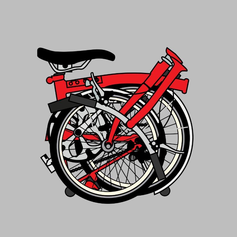 Brompton Bicycle bereit transportiert werden.