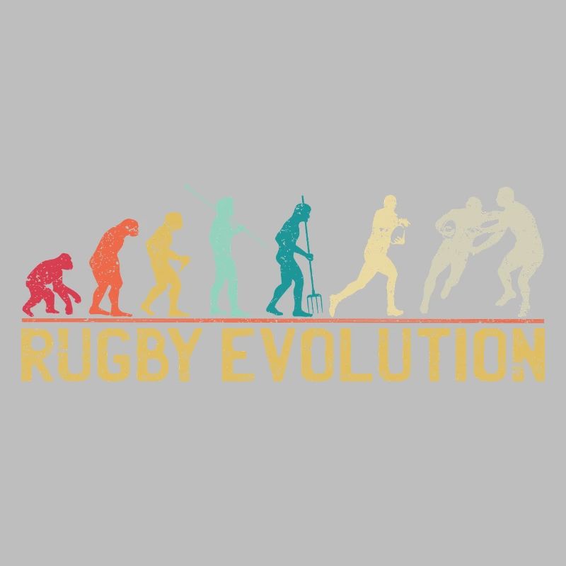 Rugby Evolution Silhouette Design