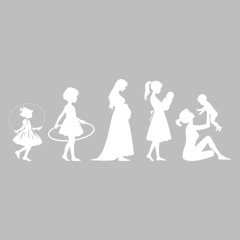 Evolution Mama Muttertag kind Familie