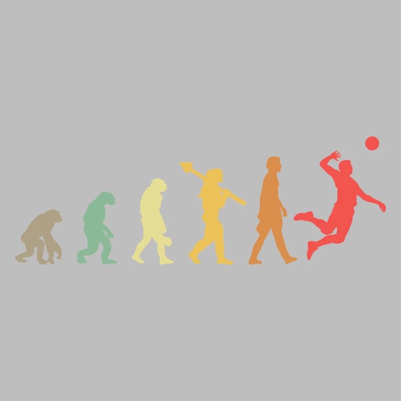 Joueurs de volley-ball Evolution