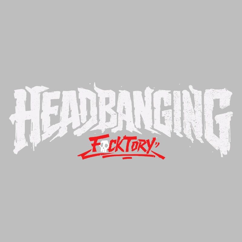 Headbanging logo white