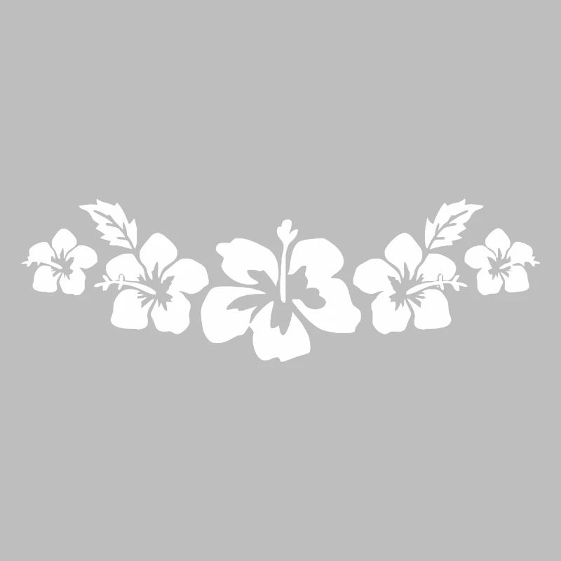 Tropical Hibiscus Floral Pattern