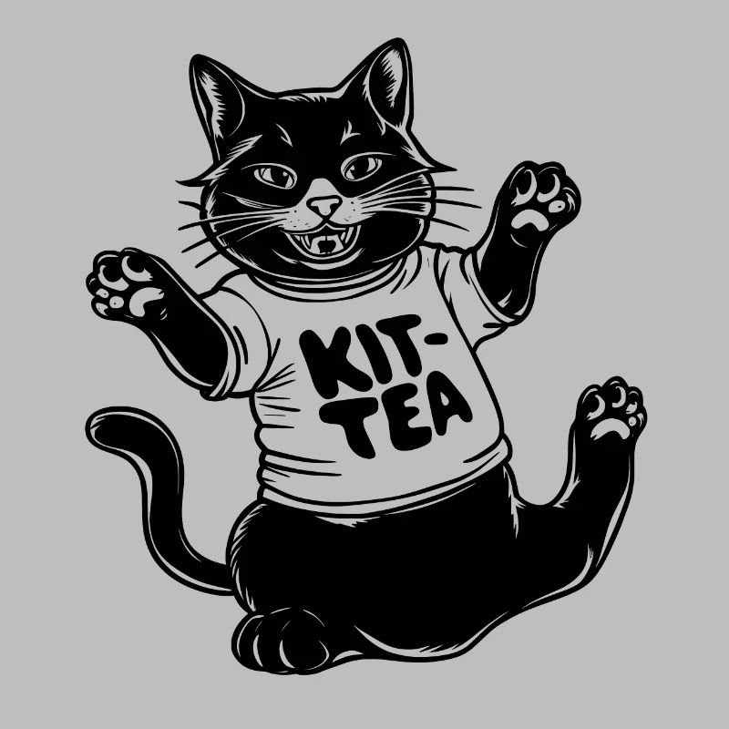 Funny Cat Kit Tea
