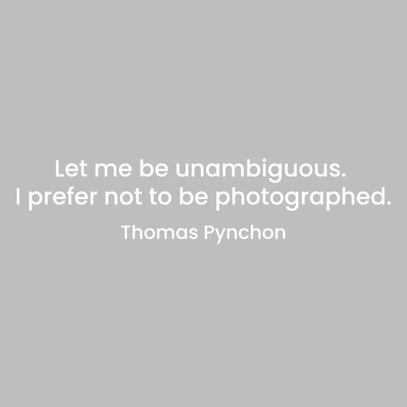 Thomas Pynchon quote