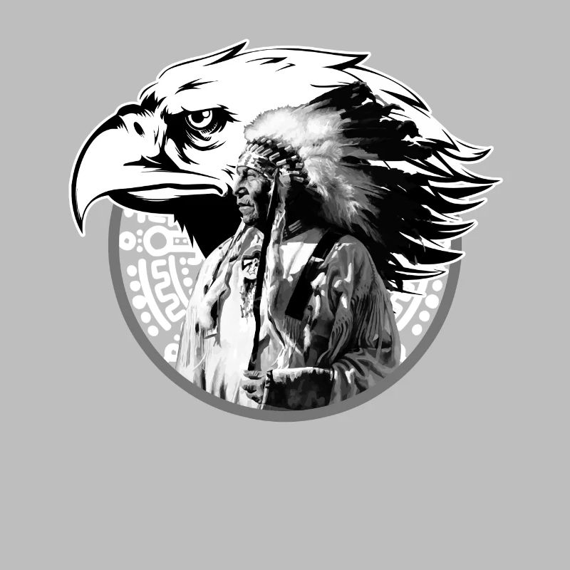 Idée cadeau indien chef totem eagle