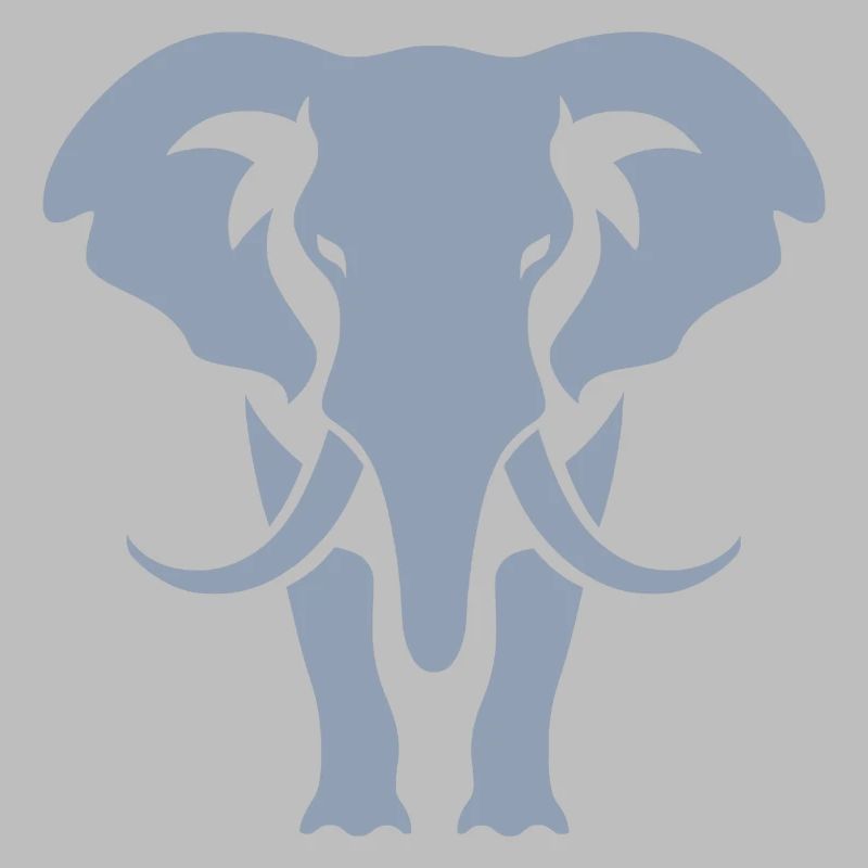 Logo blanc Elephant Silhouette