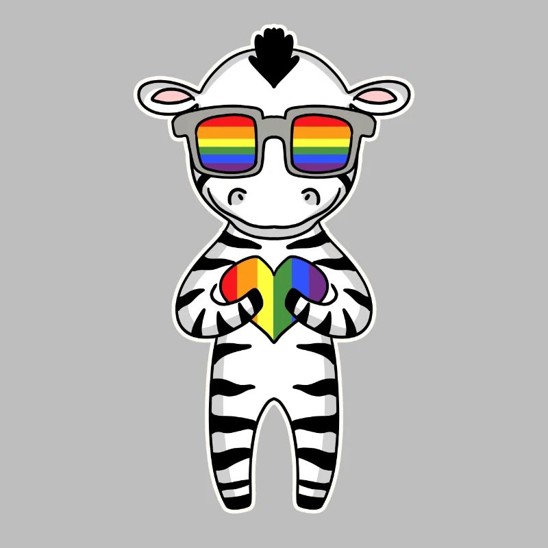 LGBT Tier Zebra Regenbogen