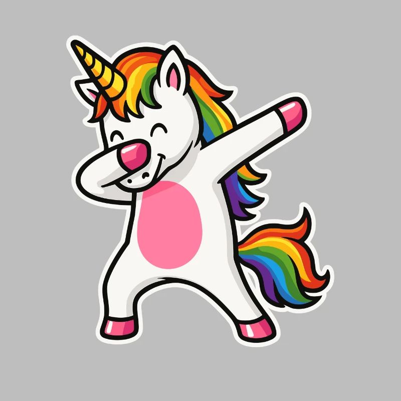 Dabbing Einhorn – Regenbogenpower & Spaß