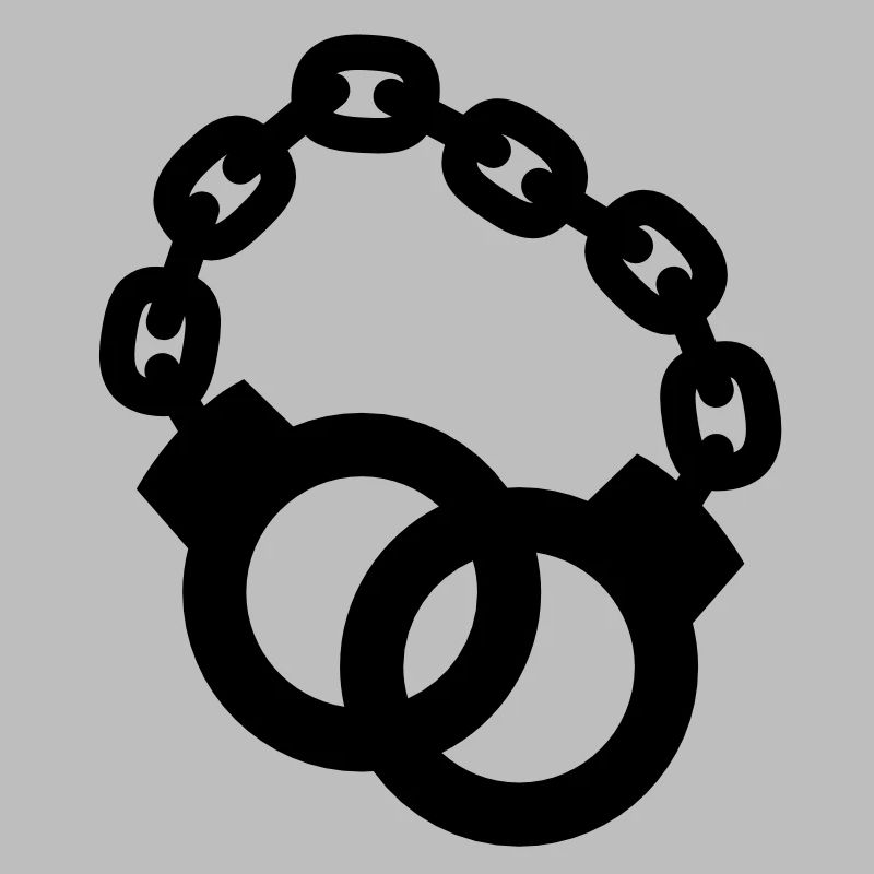 Handschellen zusammen Polizist oder Dame gesperrt