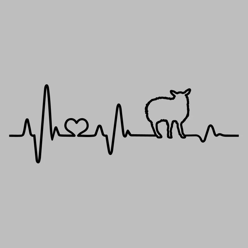 Schaf Herzschlag Schäfer Geschenkidee Schafbock