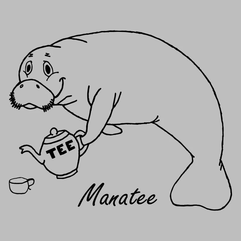 Manatee likes tea