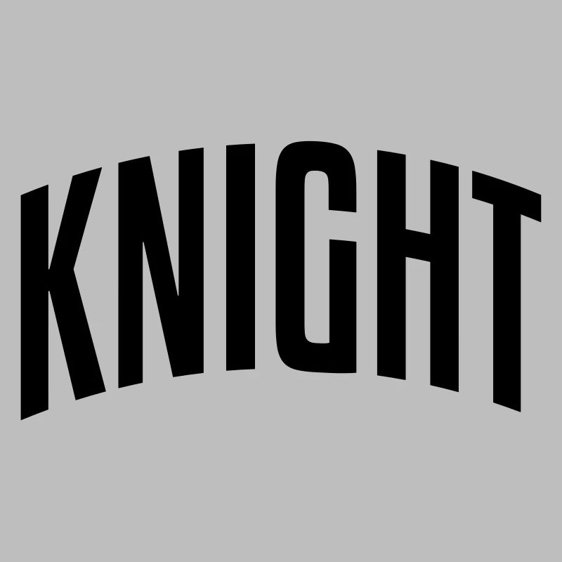 knight stylish arched text logo copy