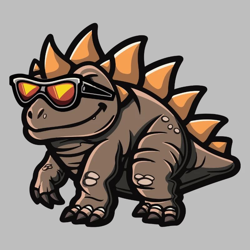 Dinosaurier stegosaurus Comic Cool