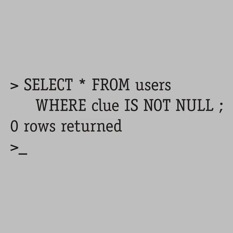 SQL No Clue