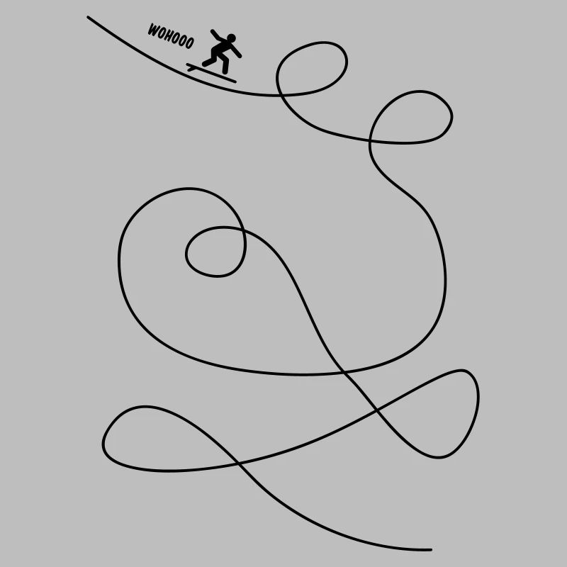 Surfer macht Loopings