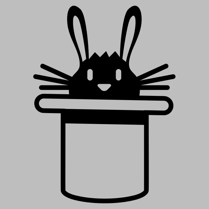 Lapin Chapeau Haut de forme Sorcier Lapin Sorcier Mignon