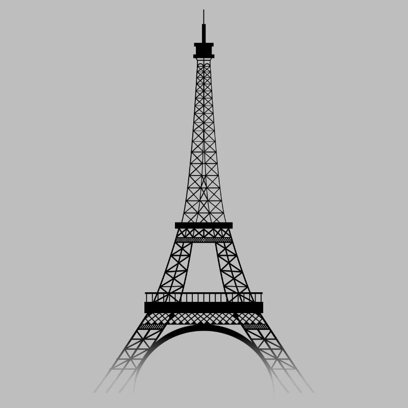 Tour Eiffel PARIS (black-transparence)