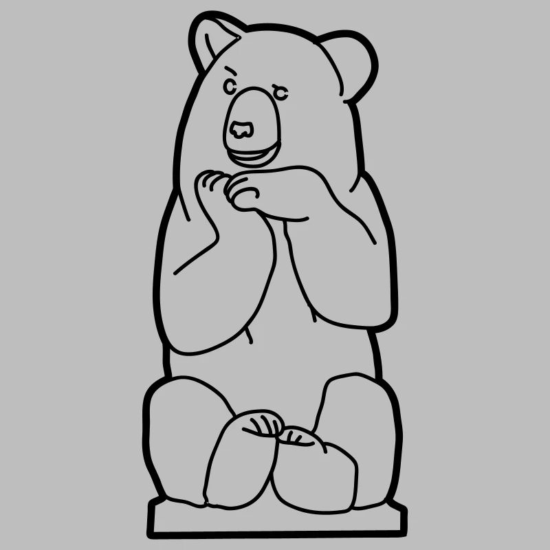 Berliner Bär, sitzend