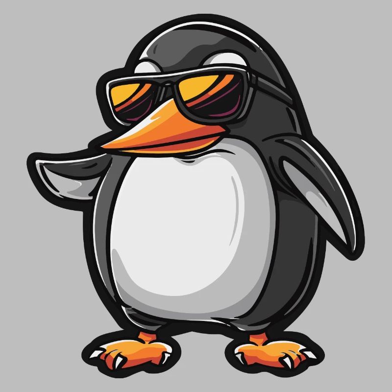 Pingouin Bande Dessinée Cool