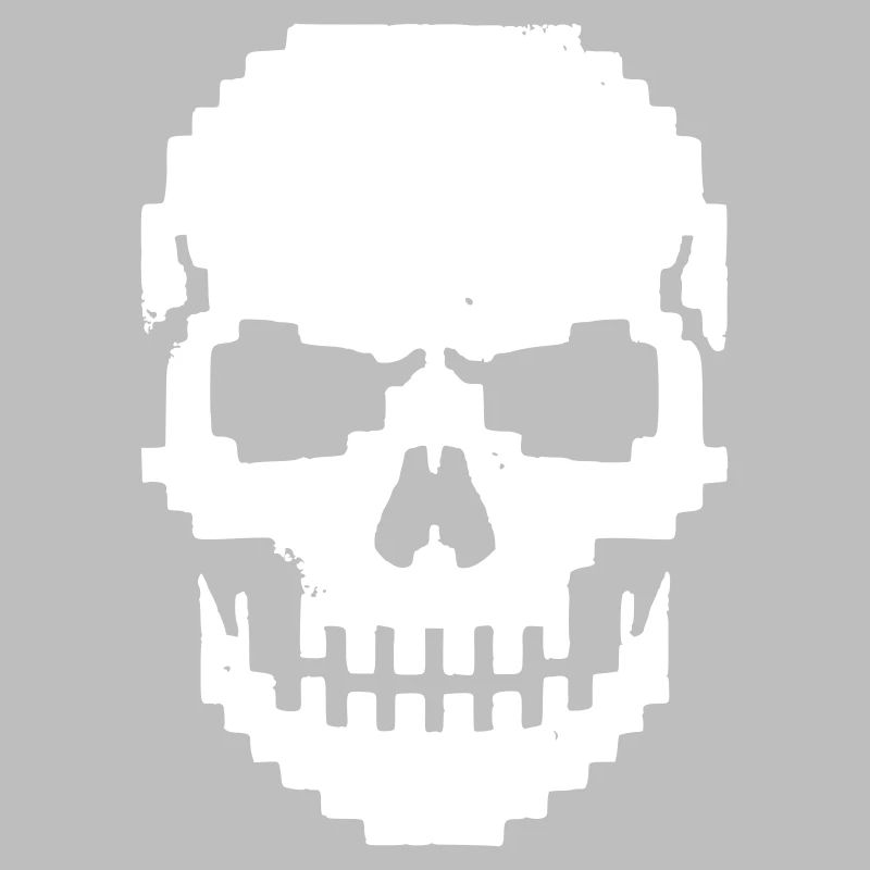 Pixel Schädel Kiefer 8-Bit