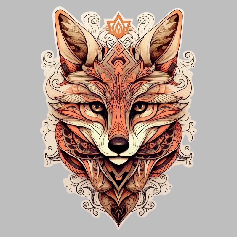 Fuchs Ornamenteler Stil - Boho