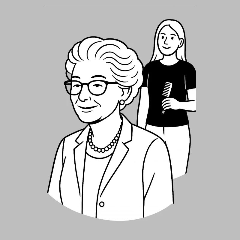 Nonna Karin Appuntamento dal parrucchiere