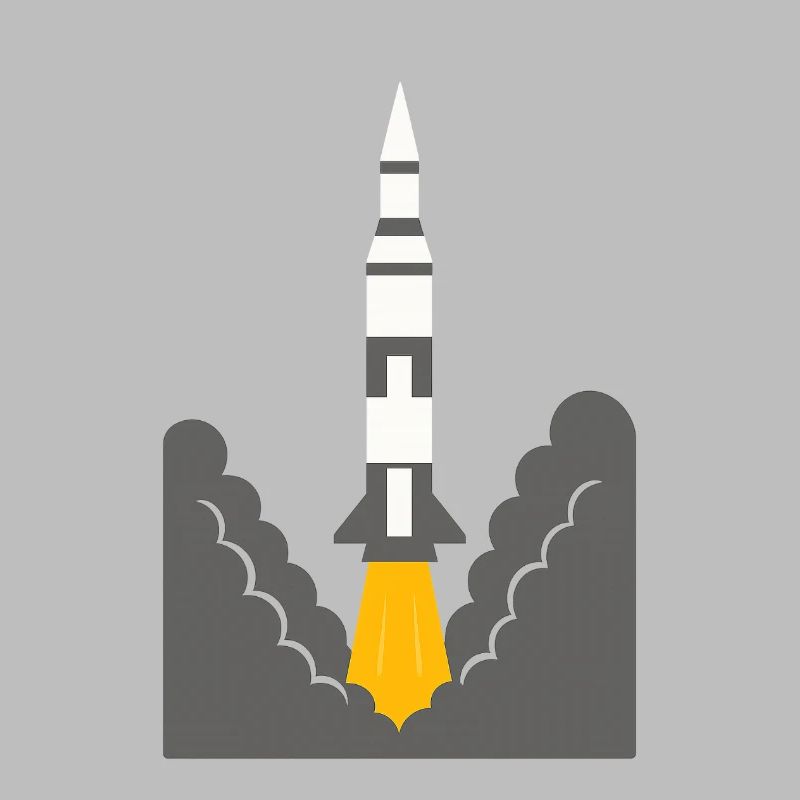 Lancement de fusée