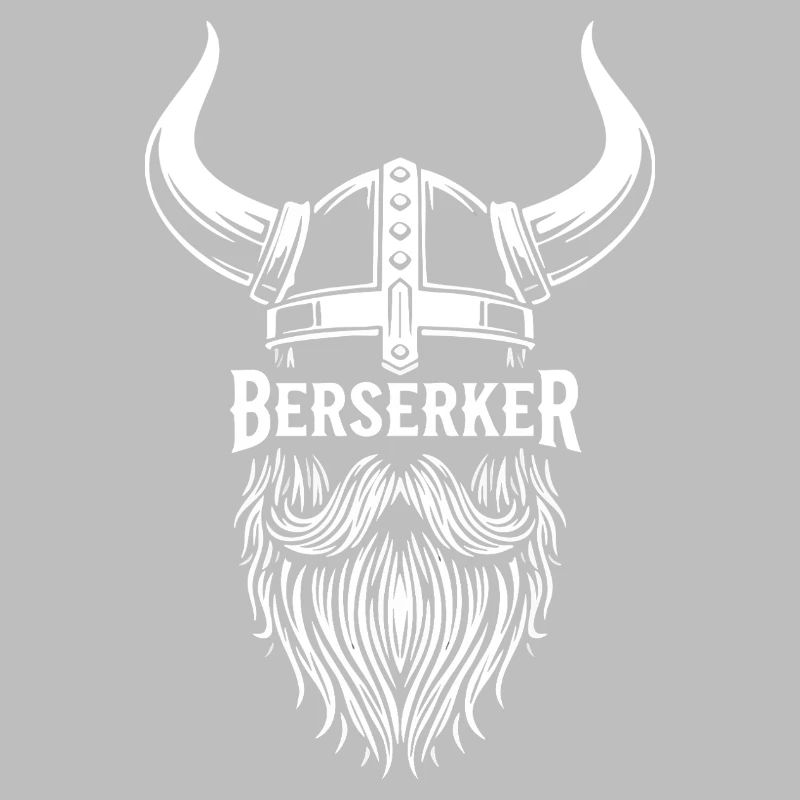Wikinger-Berserker-Hornhelm-Bart-Maskottchen