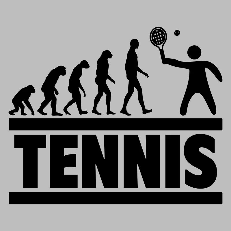 Tennis evolution: From human to tennis player