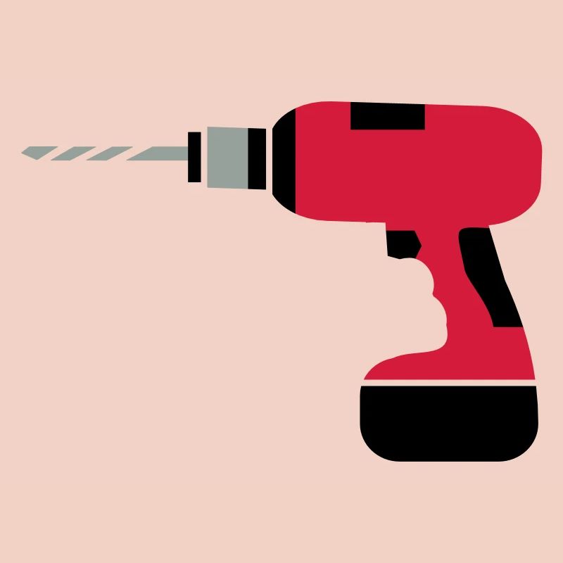 A cordless drill
